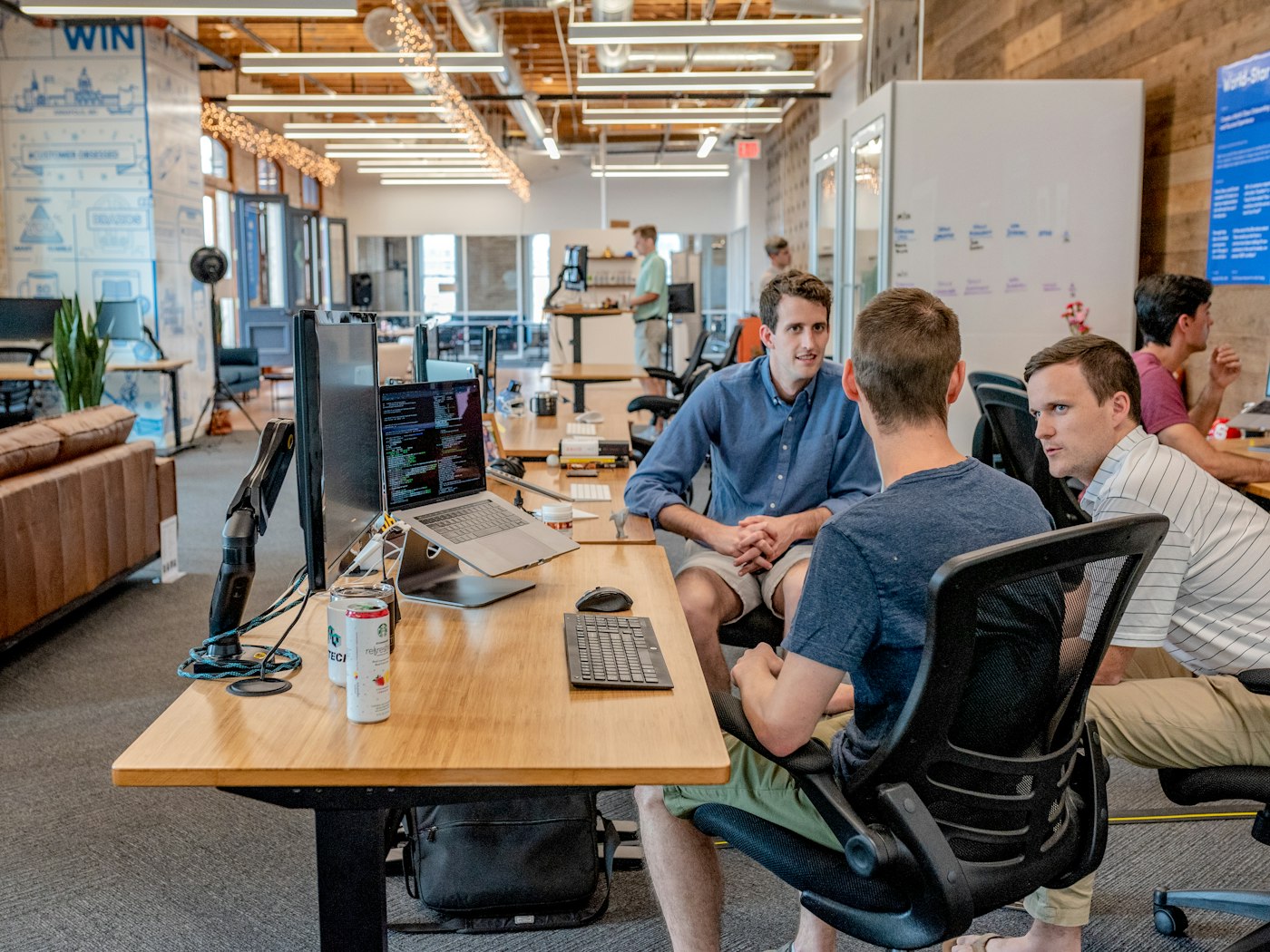 Group feedback session during a live cohort at the Earn AI Push studio
